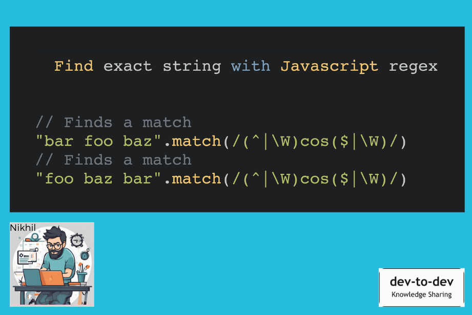 Find exact string with Javascript regex